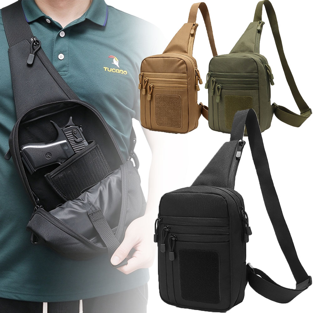 Edc Concealed Carry Sling Bag - Bolsa tática de ombro para pistola,