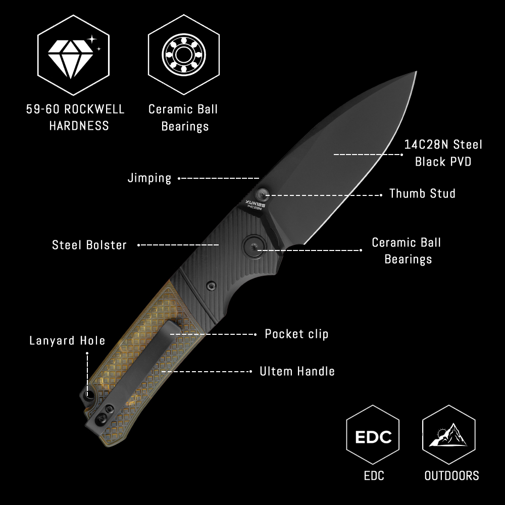Shooziz XUN125, faca de bolso  - Edc Carry Knife avaliação e preço