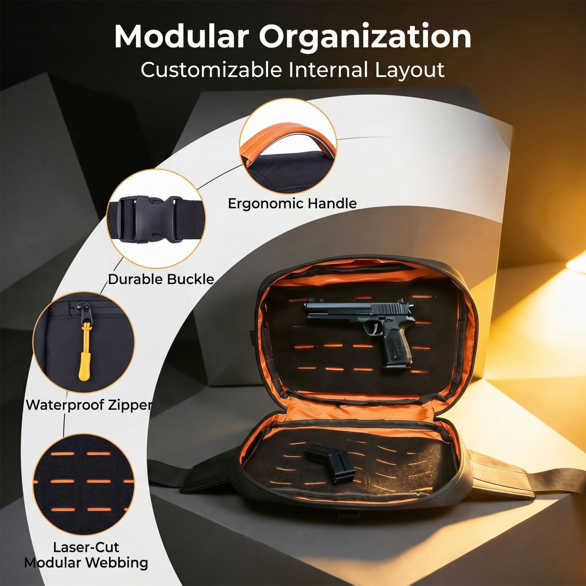 Bolsa Tática Magnética de Aces - Edc Concealed Carry Sling Bag avaliação e preço
