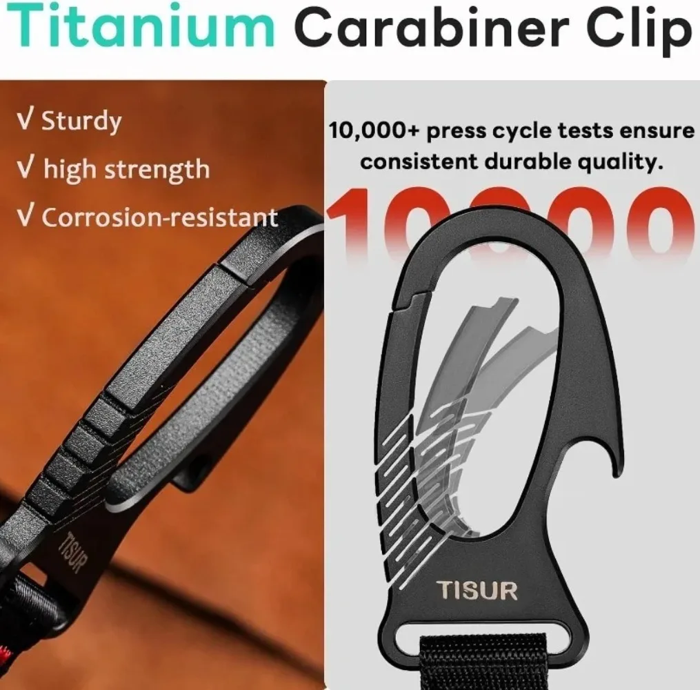 Mosquetão de Titânio Multiferr - Edc Carry Clip avaliação e preço