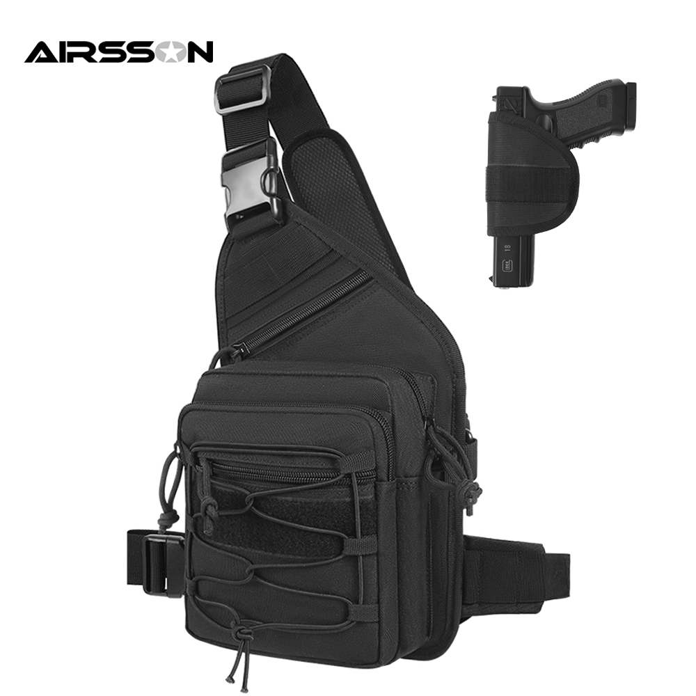 Coldre de arma ao ar livre sac - Edc Concealed Carry Sling Bag avaliação e preço
